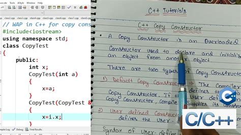 Types Of Constructors In C Copy Constructor Program C Object