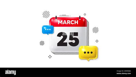 25th Day Of The Month Icon Event Schedule Date Calendar Date Of March