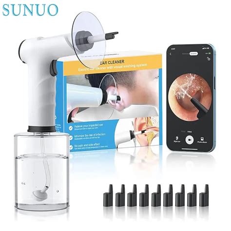 Electric Ear Wax Removal Kit With Spray Safe Water Ear Cleaner Effective With 4 Pressure Setting