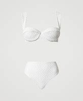 Underwire Bikini Set With Broderie Anglaise Woman White Twinset Milano