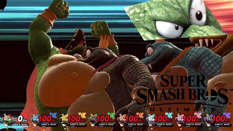 Super Smash Bros Ultimate 8 Player Final Smash King K Rool YouTube