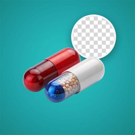 Premium Psd 3d Pills Drug Isolated On Transparent Background