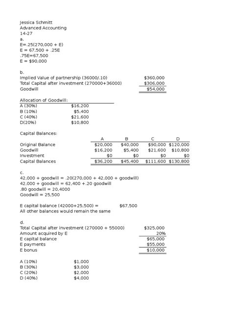 Advanced Accounting Ch 14 15 Pdf Goodwill Accounting Expense