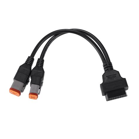 Uxcell 16 Pin To 4 Pin 6 Pin Motorcycle 2 In 1 OBD Cable Diagnostic