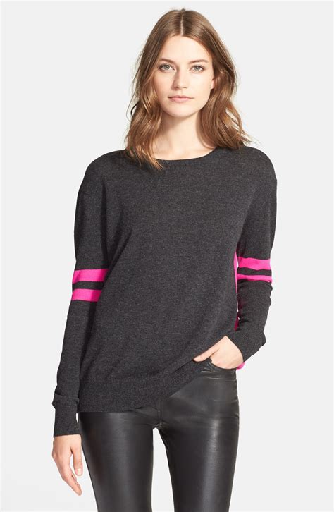 Autumn Cashmere Colorblock Cashmere Boyfriend Sweater Nordstrom