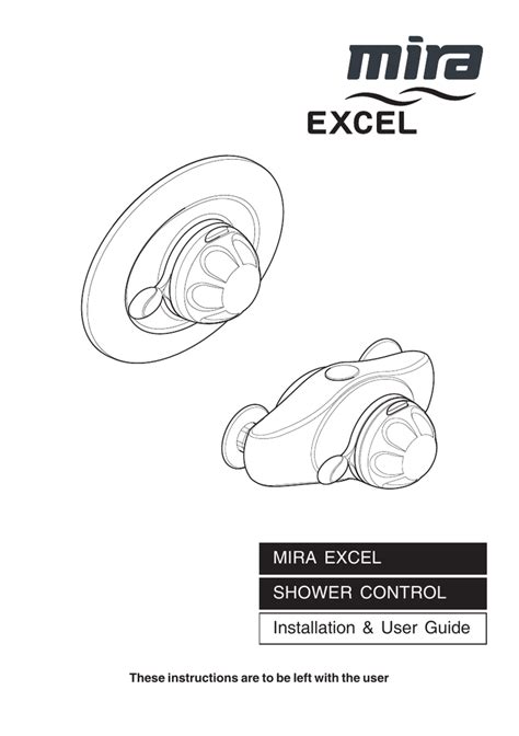 Mira Excel Shower Parts Diagram