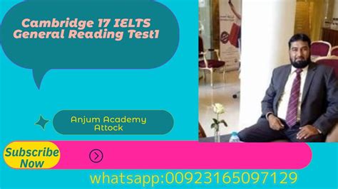 Cambridge 17 Ielts General Reading Test1 Youtube