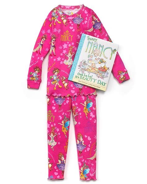 Books To Bed Girls Fancy Nancy Book And Pajama Set Sizes 4 6x