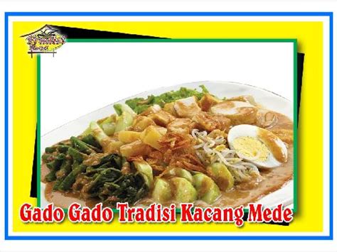 Daftar Harga Menu Delivery Gado Gado Tradisi Kacang Mede Pulo Gadung