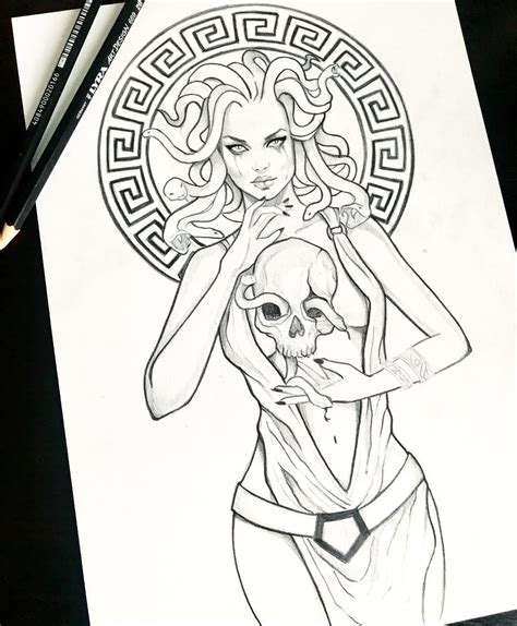 Simple Medusa Tattoo Drawing Mensstupid