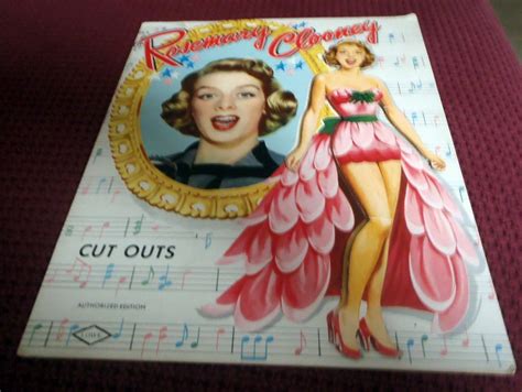 Rosemary Clooney Paper Doll Cut Outs Book Vintage Lowe Uncut