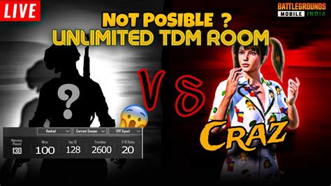 Bgmi Tdm Unimited Room Live Bgmi Live Custom Room Road To K