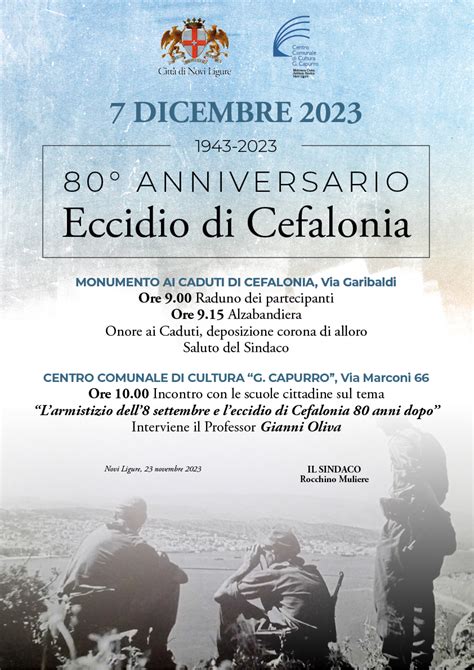 Novi Ligure Gioved La Commemorazione Dell Anniversario Dell