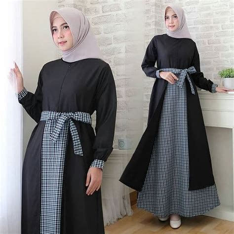 Model Baju Gamis Lengan Karet Ragam Muslim