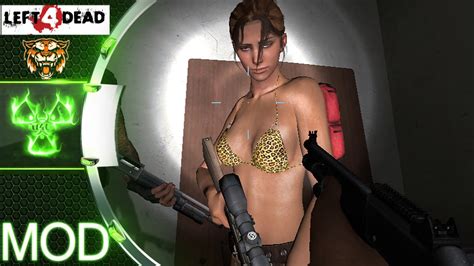 Leopard Bikini Zoey Left 4 Dead 1 Survivor Mod Youtube