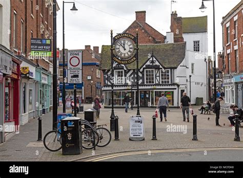 Wellington Town Centre, now part of Telford, Shropshire, England Stock ...