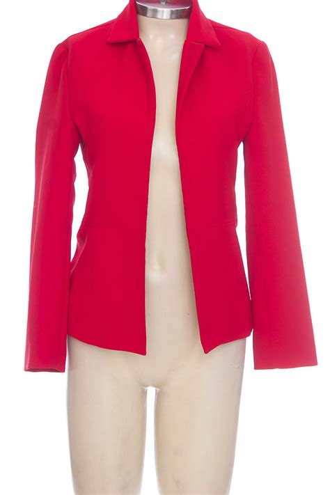 Chaqueta Abrigo Color Rojo Hot Line Closeando