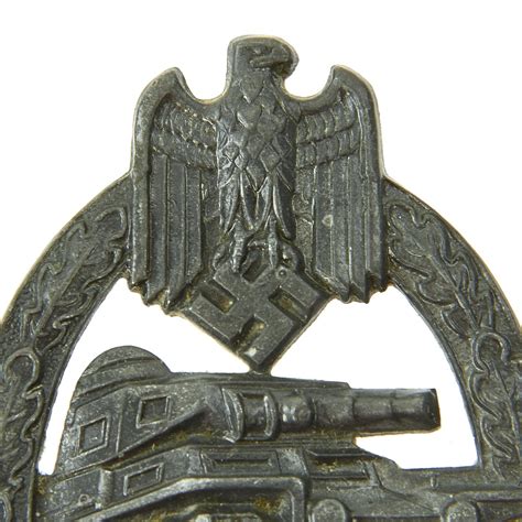 Original German Wwii Panzer Assault Tank Badge By Hermann Aurich Sil International Military