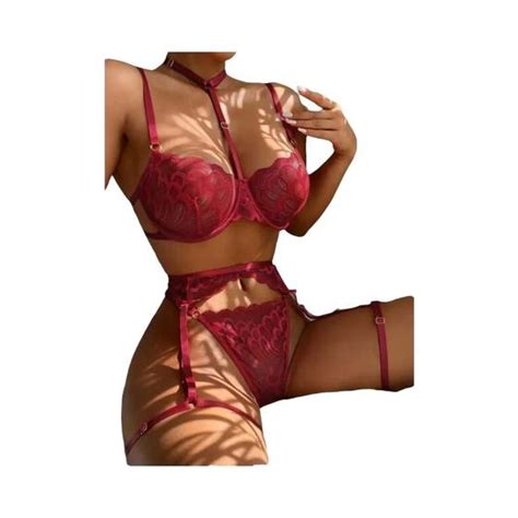 Conjunto De Lingerie Sexy De Renda Feminina Suti Calcinha Roupa Ntima Feminina Conjuntos