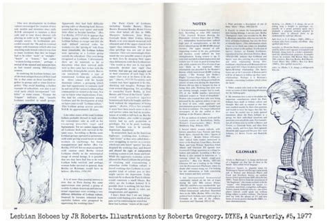 DAQ Lesbian Hoboes By JR Roberts With Illustrations By Roberta Gregory DYKE A Quarterly