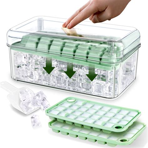 Amazon Ice Cube Tray For Freezer With Bin Easy Release Inch Ice