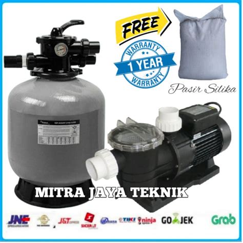 Jual Mesin Pompa Air Kolam Renang 1 2hp Sand Filter 16 Paket Pompa