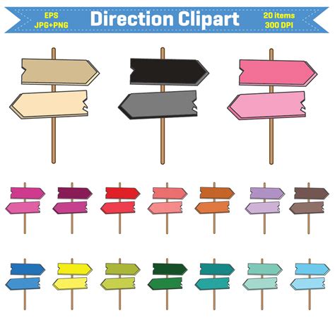 Direction Signs Clipart