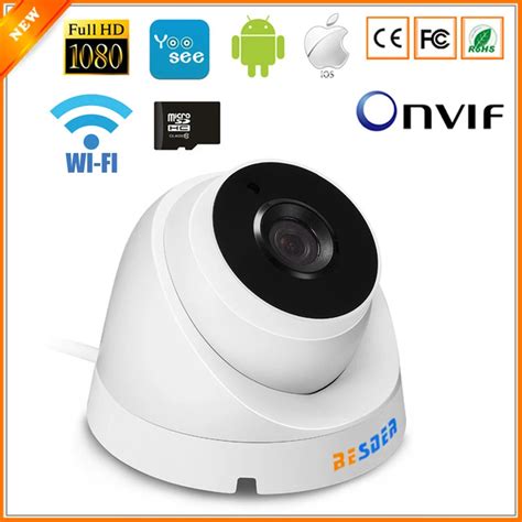 BESDER ONVIF IP Camera Wifi 1080P 960P 720P Optional ONVIF P2P Email Alert Yoosee Wireless Dome ...