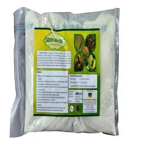 Bio Tech Grade Packaging Size Kg Green Bio Zinc Packaging Type