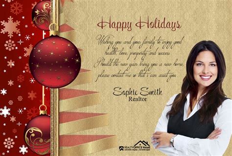 Real Estate Holiday Postcard 01 Real Estate Christmas Postcard 01