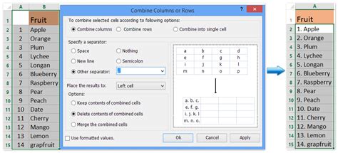 How To Insertapply Bullets And Numbering Into Multiple Cells In Excel