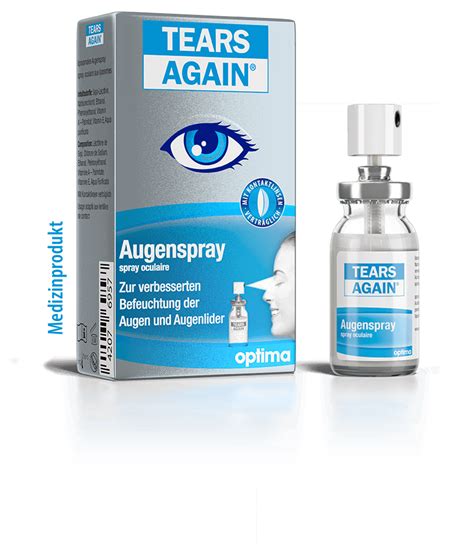 Augenspray TEARS AGAIN bei trockenen Augen und Sandkorngefühl