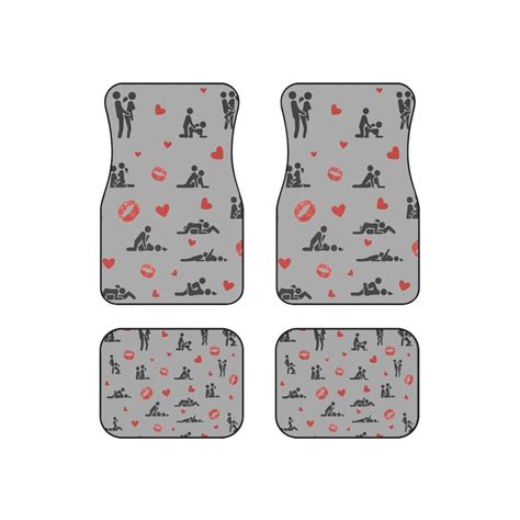 Valentines Sex Positions Car Mats Set Of 4 Etsy