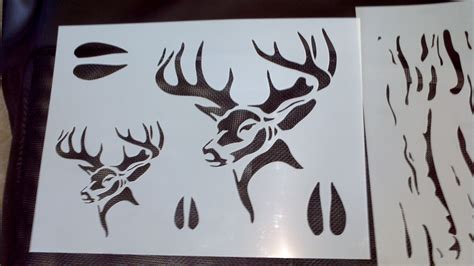 Deer Stencils Deer Stencil Reverse Applique Stencils