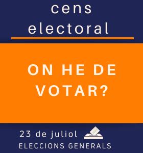 Ajuntament De Canet De Mar Eleccions A Les Corts Generals