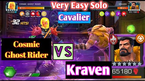 Kraven Boss Easily Solod With Cosmic Ghost Rider Cavalier Uncollected Mcoc Youtube