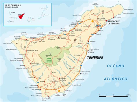 Tenerife map - detailed map of Tenerife | Tenerife Beaches