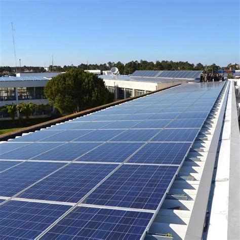 Frameless Solar Panel Roof Mounting Systems Color Steel Sandwich Inclined Hot Dip Galvanized