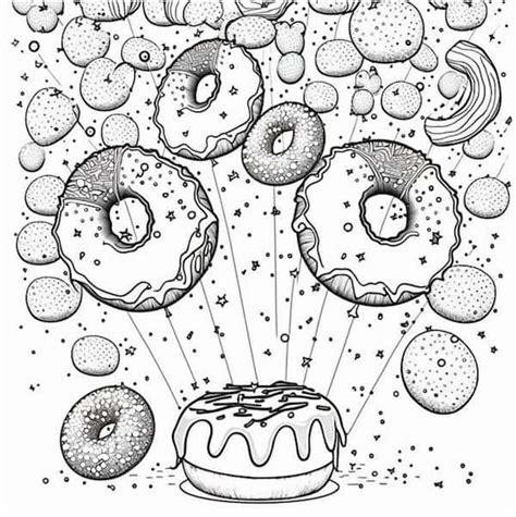 Super Fun Printable Donut Coloring Pages Our Mindful Life