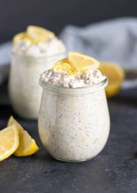 Lemon Poppy Seed Overnight Oats Recipe Lemon Recipes Food Recipes