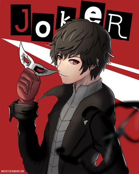 Akira Kurusu Joker Persona 5 By Wolfie71 On Deviantart