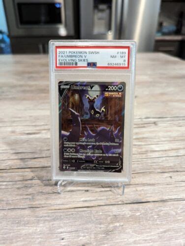 Pokémon TCG Umbreon V Alt Art Evolving Skies 189 203 Holo Ultra Rare