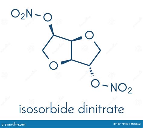Isosorbide Dinitrate Isdn Vasodilator Drug Molecule Used In Treatment