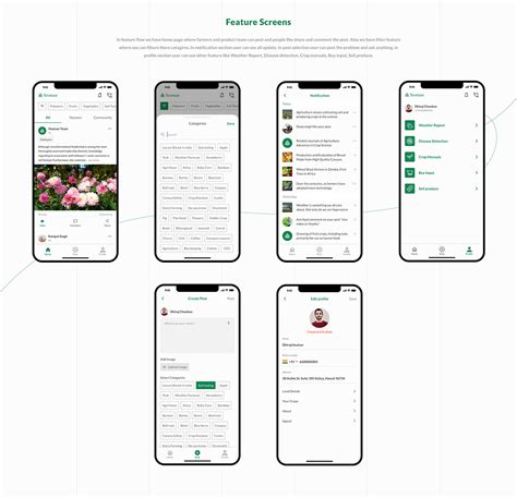farmer app user interface design identity design behance
