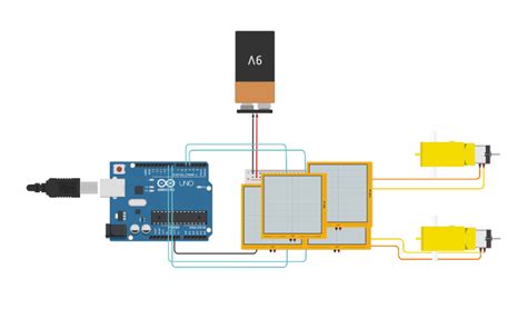 Circuit Design Motores Con Arduino Tinkercad