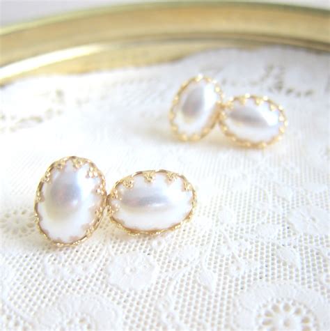 Pearl Earrings Studs