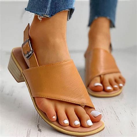 Low Heel Dress Sandals For Bunions