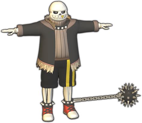 Mmd Sn Sdver Fell Sans 3d Model Preview By 495557939 On Deviantart