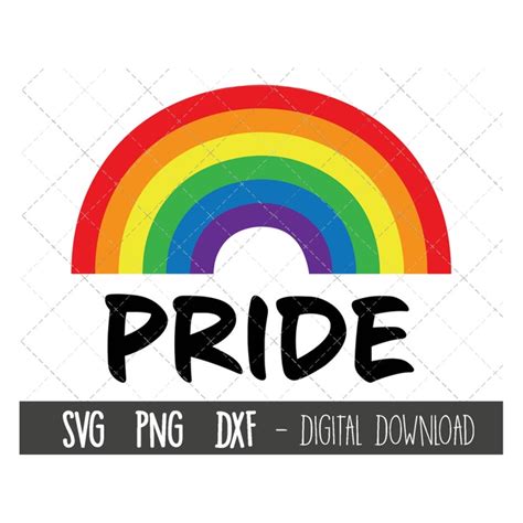 Rainbow Pride Svg Rainbow Clipart Rainbow Vector Rainbow Inspire Uplift