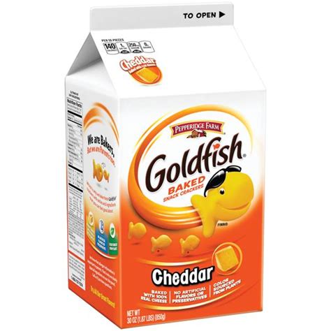 Pepperidge Farm Goldfish Cheddar Baked Snack Crackers Hy Vee Aisles